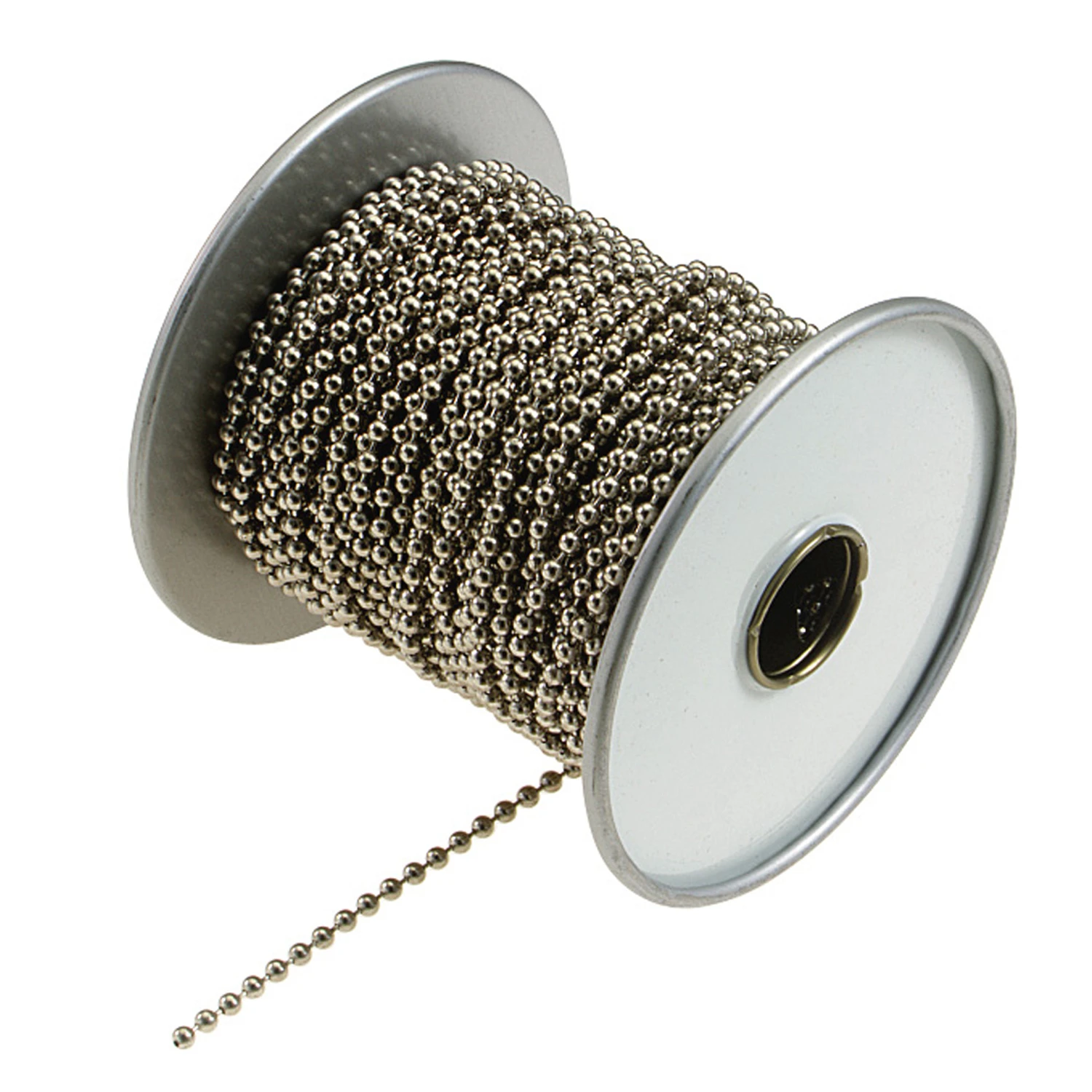 #6 100 Ft. Nickel Finished Stainless Steel Ball Chain - Model 31700