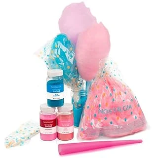 Fscc8 Cotton Candy Kit With 3 Flavors, 4 Cones & 10 Bags