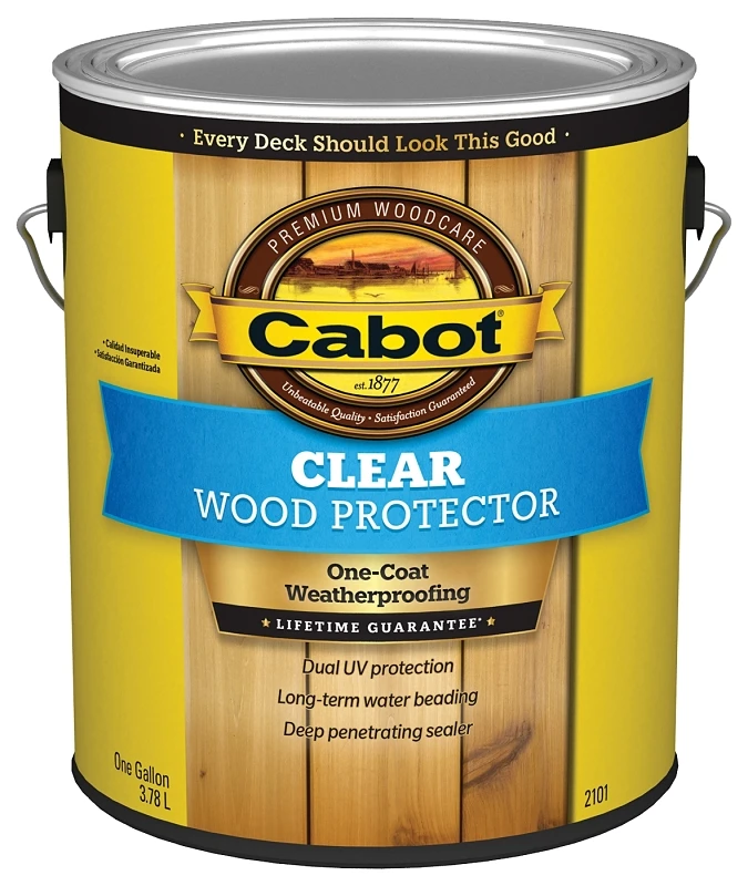 2101 Clear Water-based Voc Wood Protector, 1 Gallon - Uv & Mildew Resistant