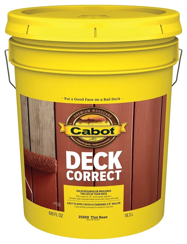 Deckcorrect Solid Tint Base Wood Deck Resurfacer, 5 Gallons