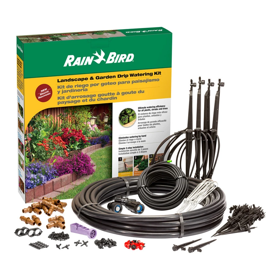 108-piece Landscape & Garden Drip Irrigation Watering Kit