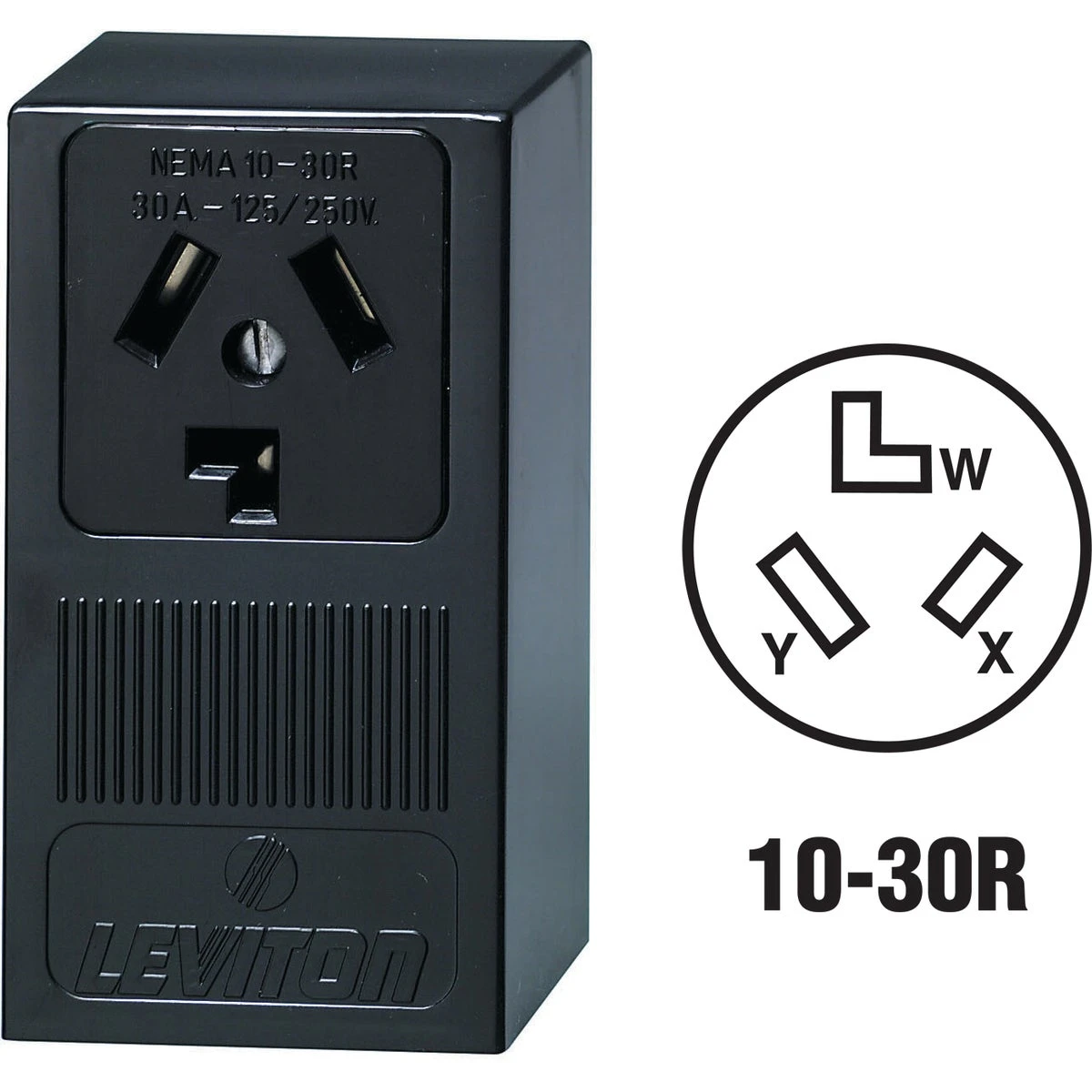 Pass & Seymour Surface Outlet 30A 125/250V 3W