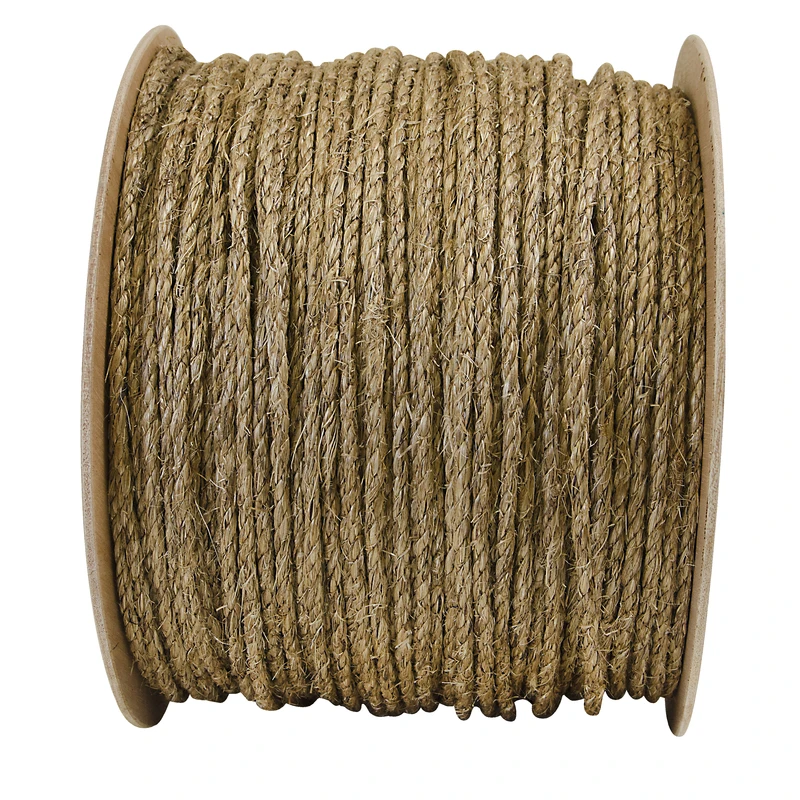 1/4-inch X 1200-feet Natural Manila Rope - Durable Twisted Design