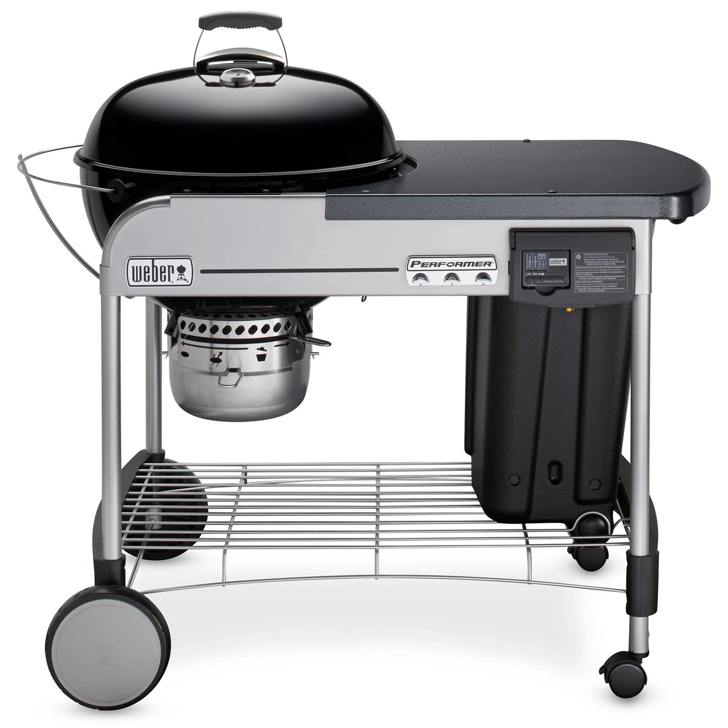 Performer Deluxe 22 In. Charcoal Grill With Touch-n-go Ignition, Black