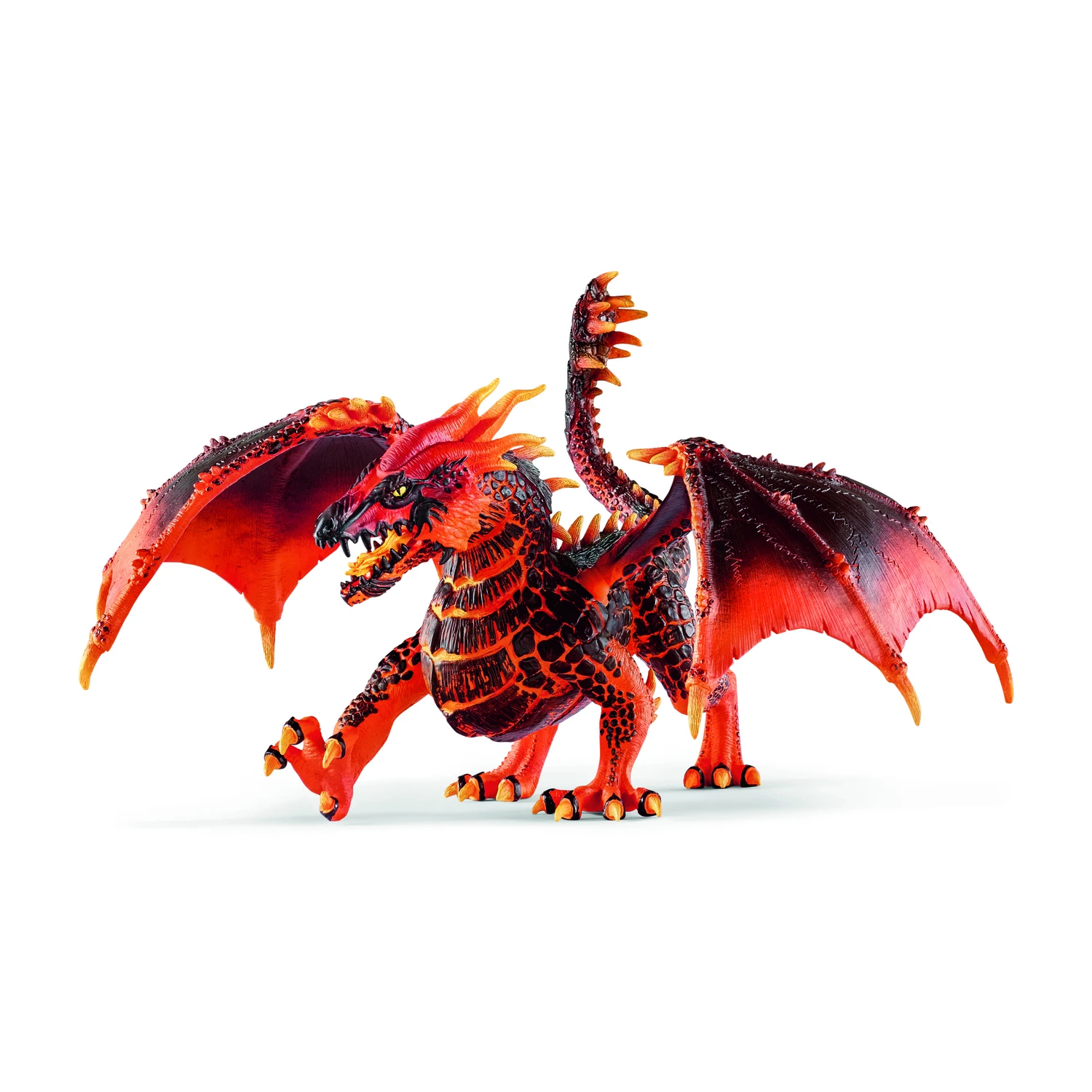 Eldrador Lava Dragon Toy Figurine, Multicolored, 7.9 In Length