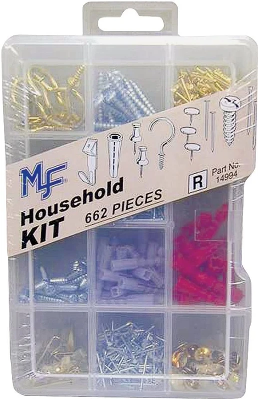 14994 662-piece Household Fastener Assortment Kit