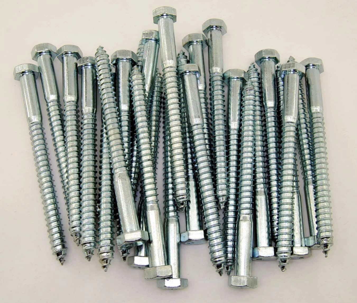 01323 3/8 Inch X 6 Inch Zinc Plated Hex Lag Bolt