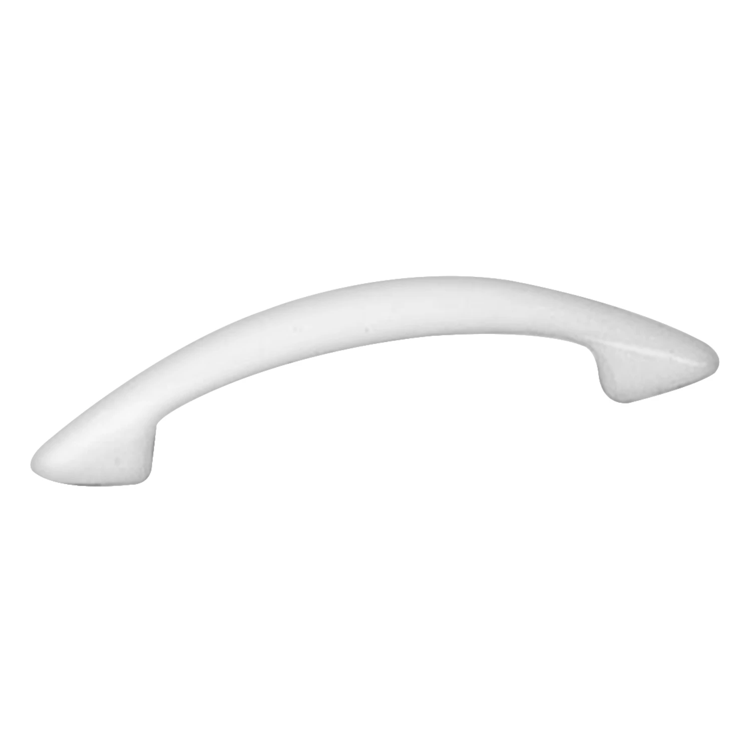WHITE EPOXY ZINC PULL DRAWER HANDLE