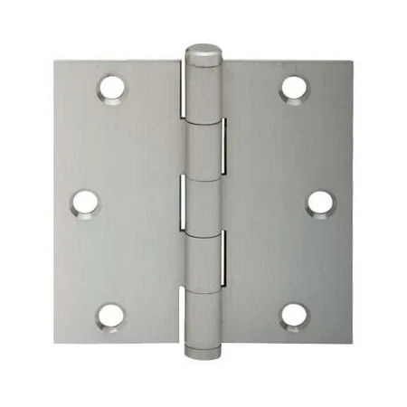 Schlage SC3P1010F619E Satin Nickel Plain Bearing 3.5" x 3.5" Square Corner Plain Bearing Mortise Hinge - Three Hinges