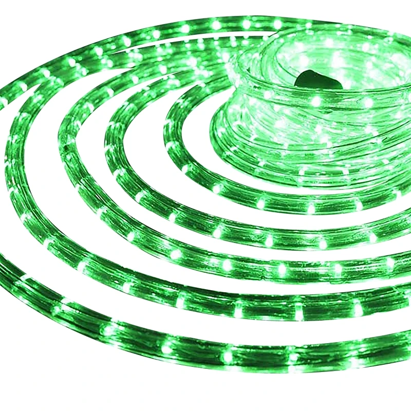 Green 18 Ft. 144-bulb Led Rope Light With Adapter Cap