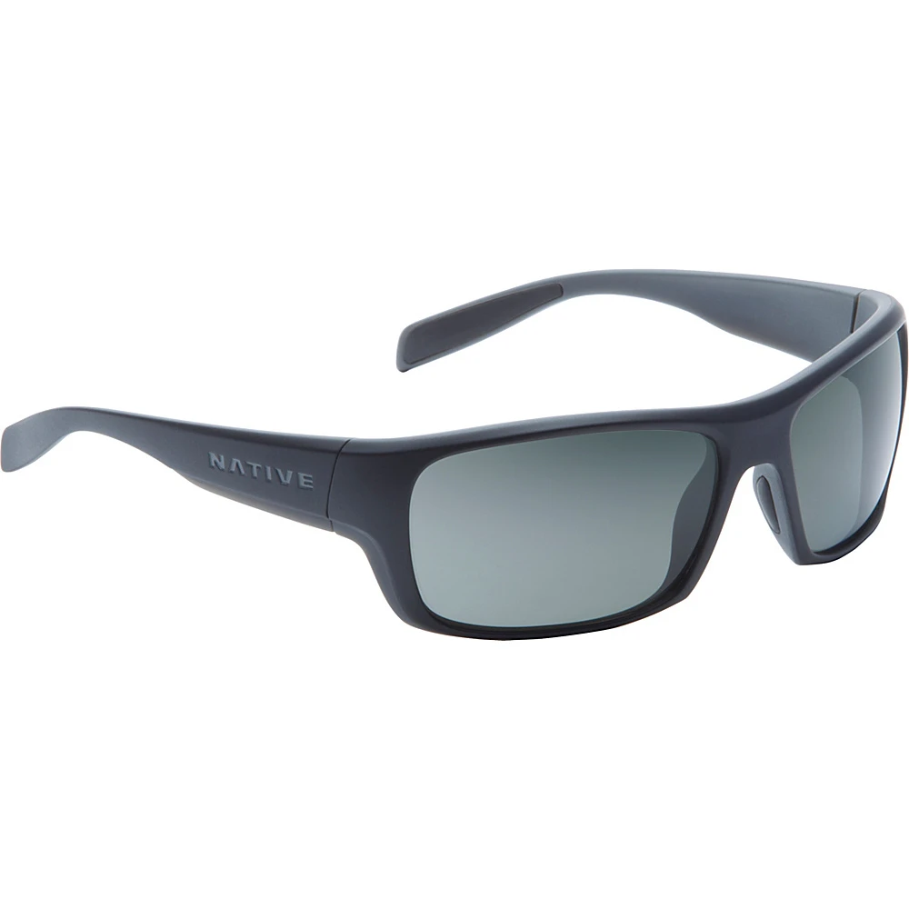 Eddyline Polarized Sunglasses - One Size - Matte Black/granite/gray