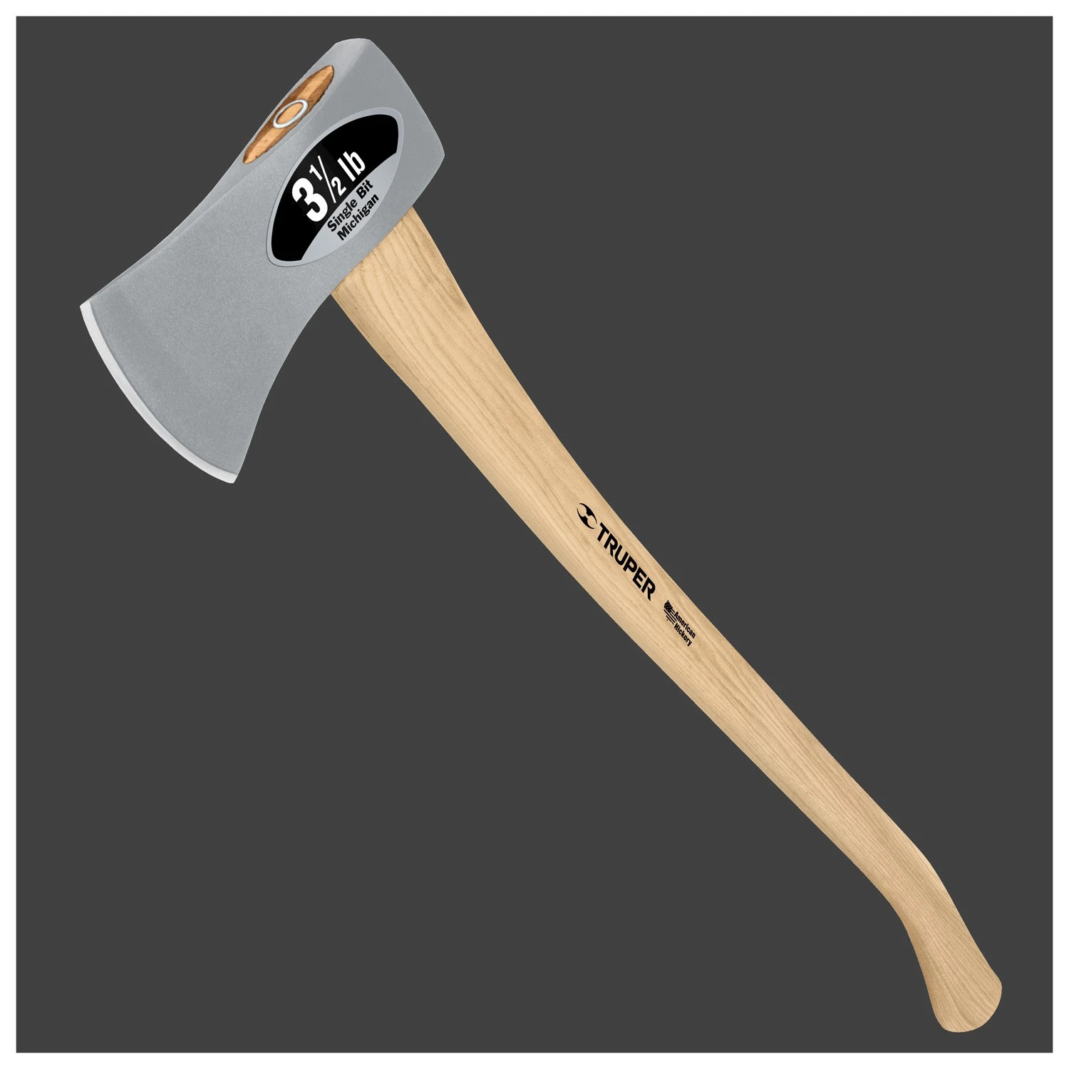 34484 3.5 Lb Single Bit Michigan Axe With Wood Handle, 36 In Overall Length