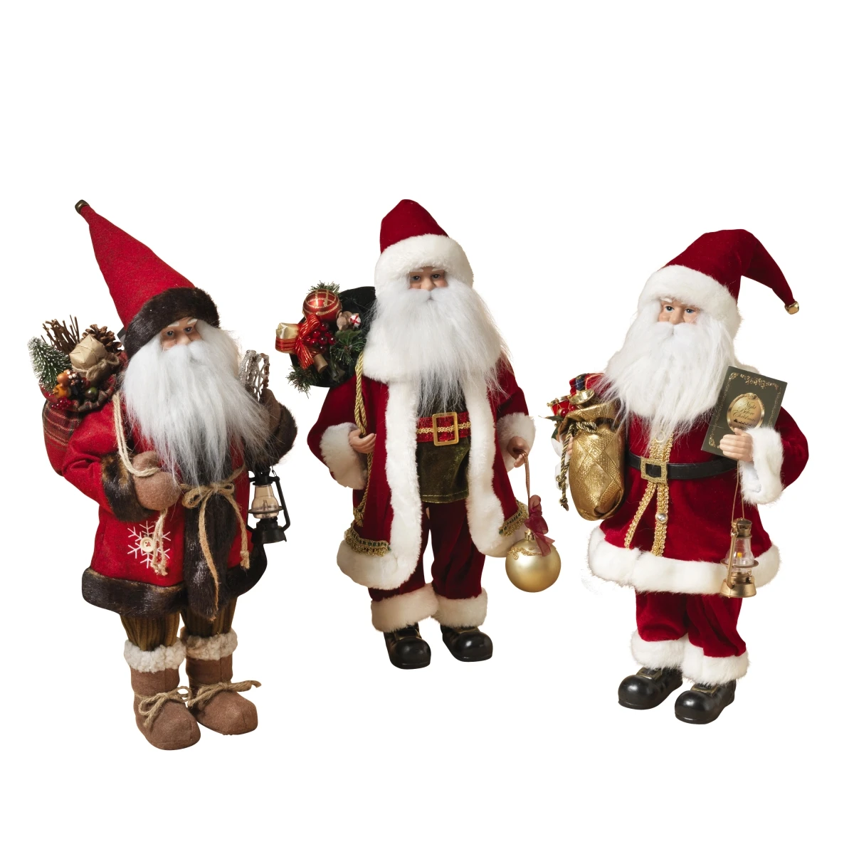 18 In. Multicolored Santa Figurine - Classic Tabletop Decor