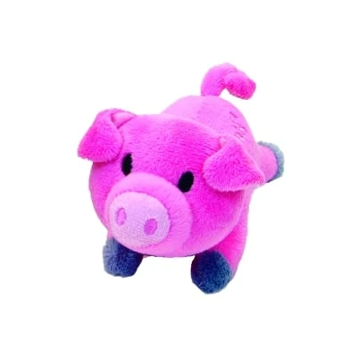 Lil Pals Ultra Soft Plush Pig Toy - 4.5 Inches - Perfect For Dogs