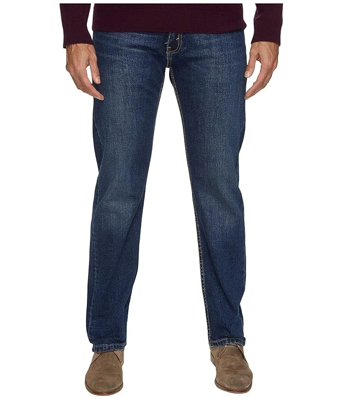 Men's Levi's 505 Regular Fit Stretch Jeans, Size 42 X 32, Medium Blue
