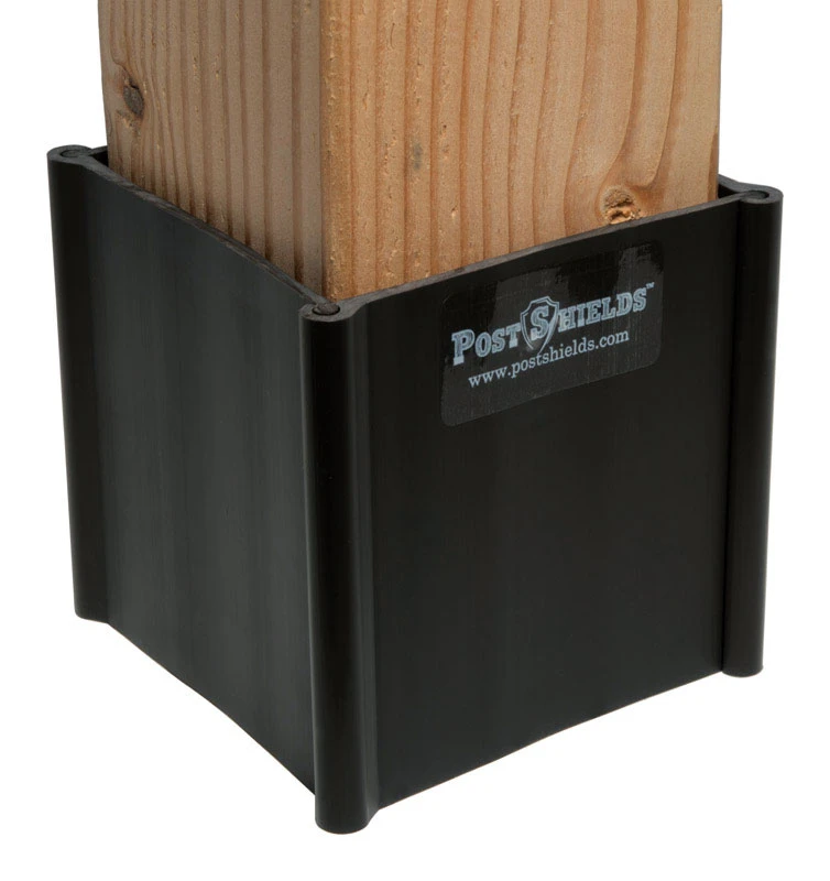 4 In. H X 4 In. W X 4 In. L Brown Plastic Fence Post Protection