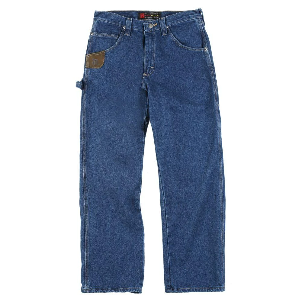 Men's Wrangler Riggs Relaxed Fit Carpenter Jean, Size 34 X 34, Antique Indigo