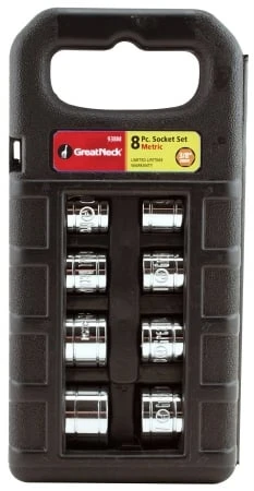 938m 9-pc. Metric Socket Set, 3/8-in. Drive, Includes 9-19mm Sockets