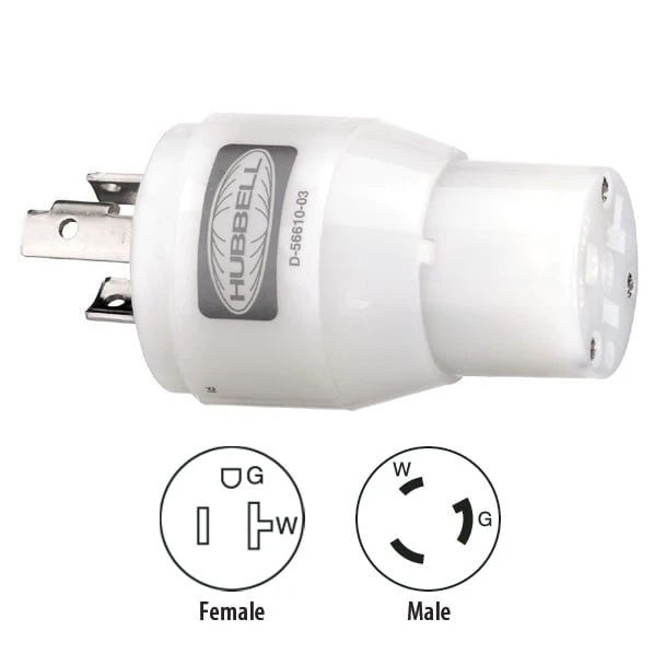 Adapter 15-20A Conn 30A Plug