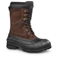 Nationwide Men's Waterproof Insulated Wide-width Winter Boots, Size 9, Dark Brown