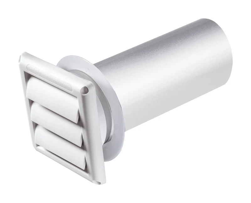 Deflect-o Supurr-vent 11 In. L X 4 In. D White Aluminum Dryer Vent Kit