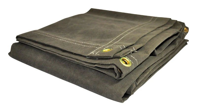 Dry Top Heavy Duty Olive Canvas Tarp 6 Ft W X 8 Ft L