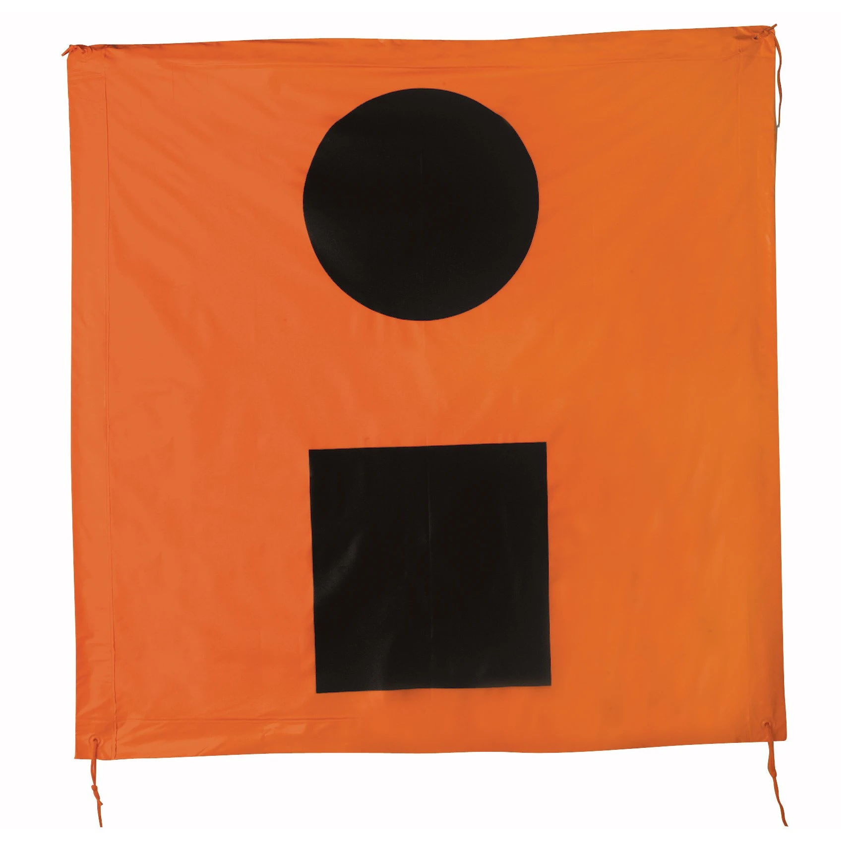 925 Uscg Approved Orange Distress Flag, 3 X 3 Feet For Emergency Signaling