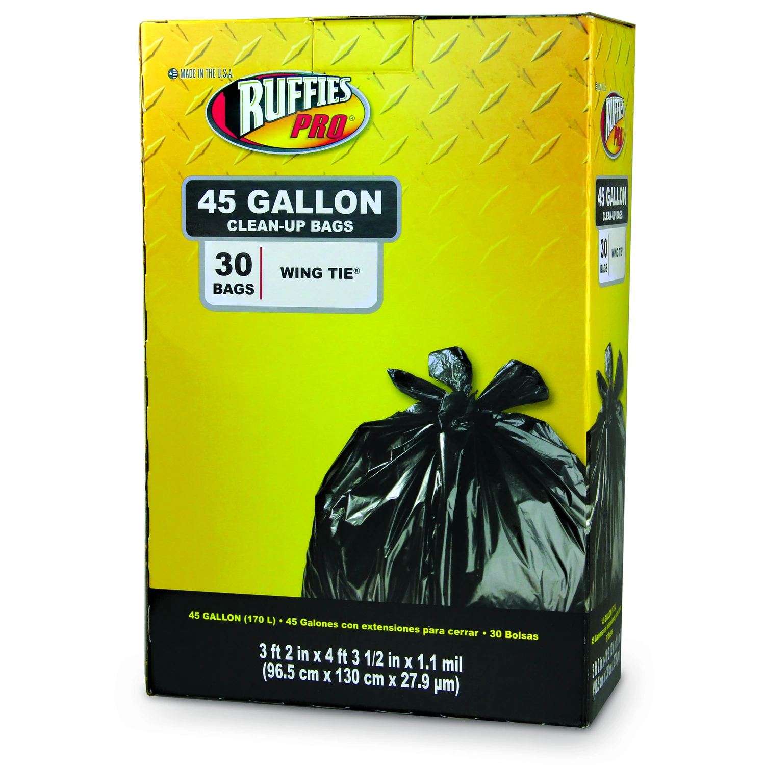 1124922 45 gal Ruffies Trash Bag&#44; 30 Count