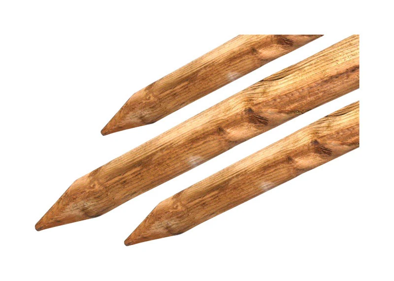 Bond 10 Ft. H X 2.25 In. W Brown Wood Lodge Pole Stakes (6 Pk)