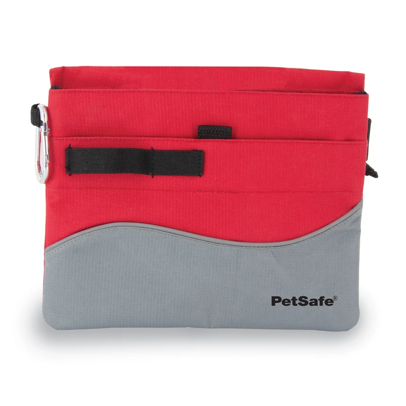 Red Nylon Sport Treat Pouch Medium With Multiple Pockets And Clips