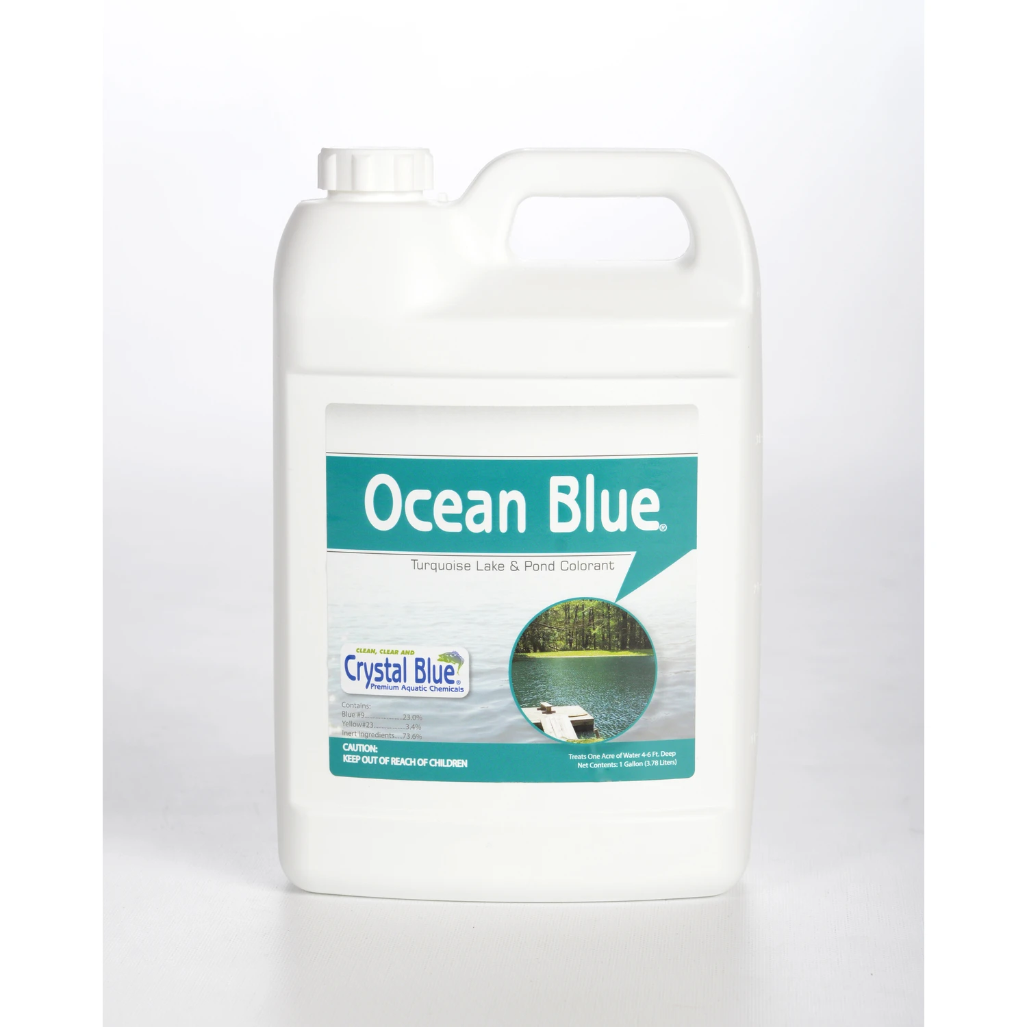 Ocean Blue Lake And Pond Colorant 1 Gallon - Non-toxic Liquid Dye