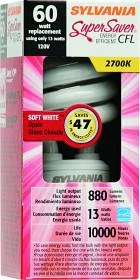29710 Compact Fluorescent Light Bulb 13 Watt Soft White Medium Base