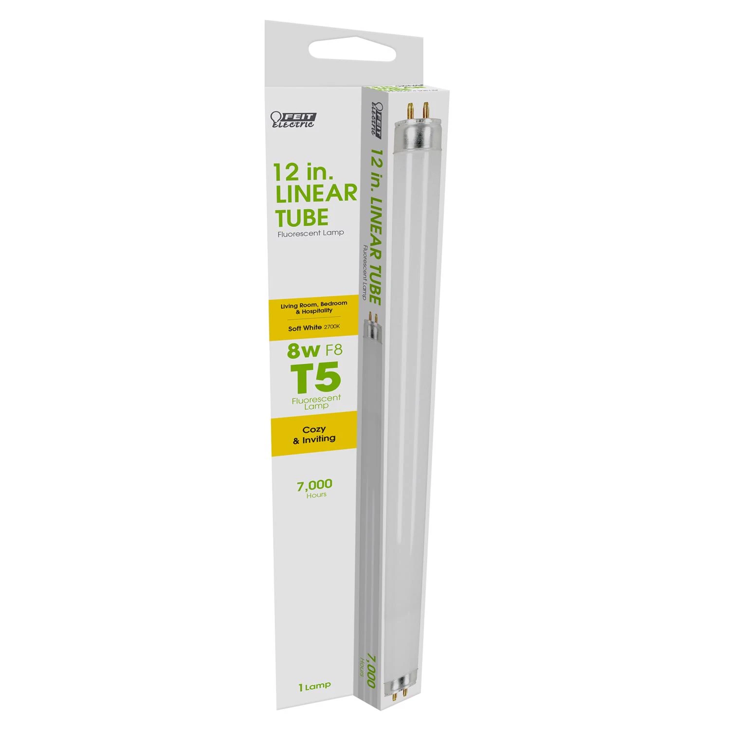 Feit Legacy Bulbs 8 W T5 0.6 in. D X 12 in. L Fluorescent Bulb Bright White Linear 3000 K 1 pk
