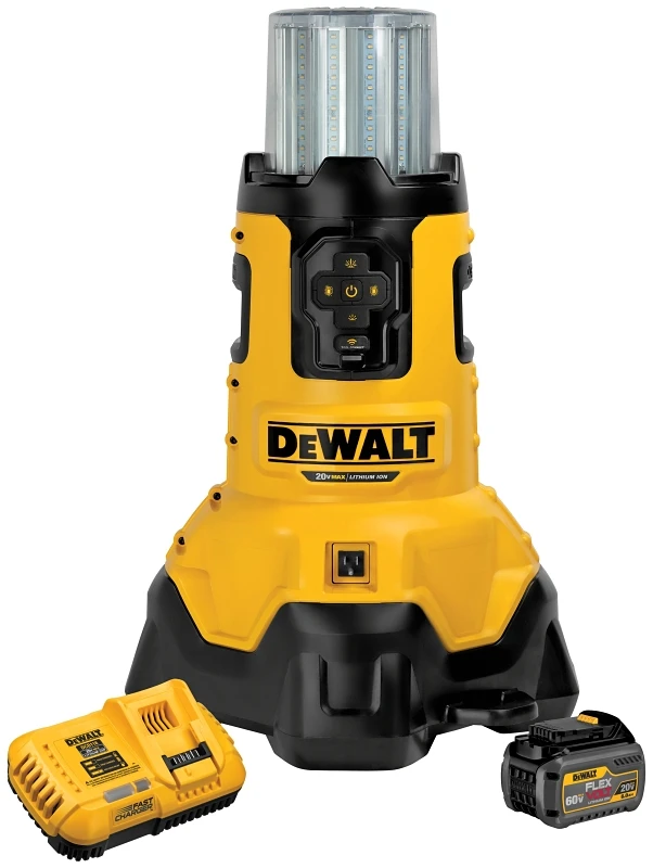 20-volt Max Corded/cordless Led Jobsite Light With Tool Connect And Flexvolt Battery