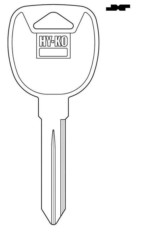 Hy-Ko Automotive Key Blank Double sided For General Motors