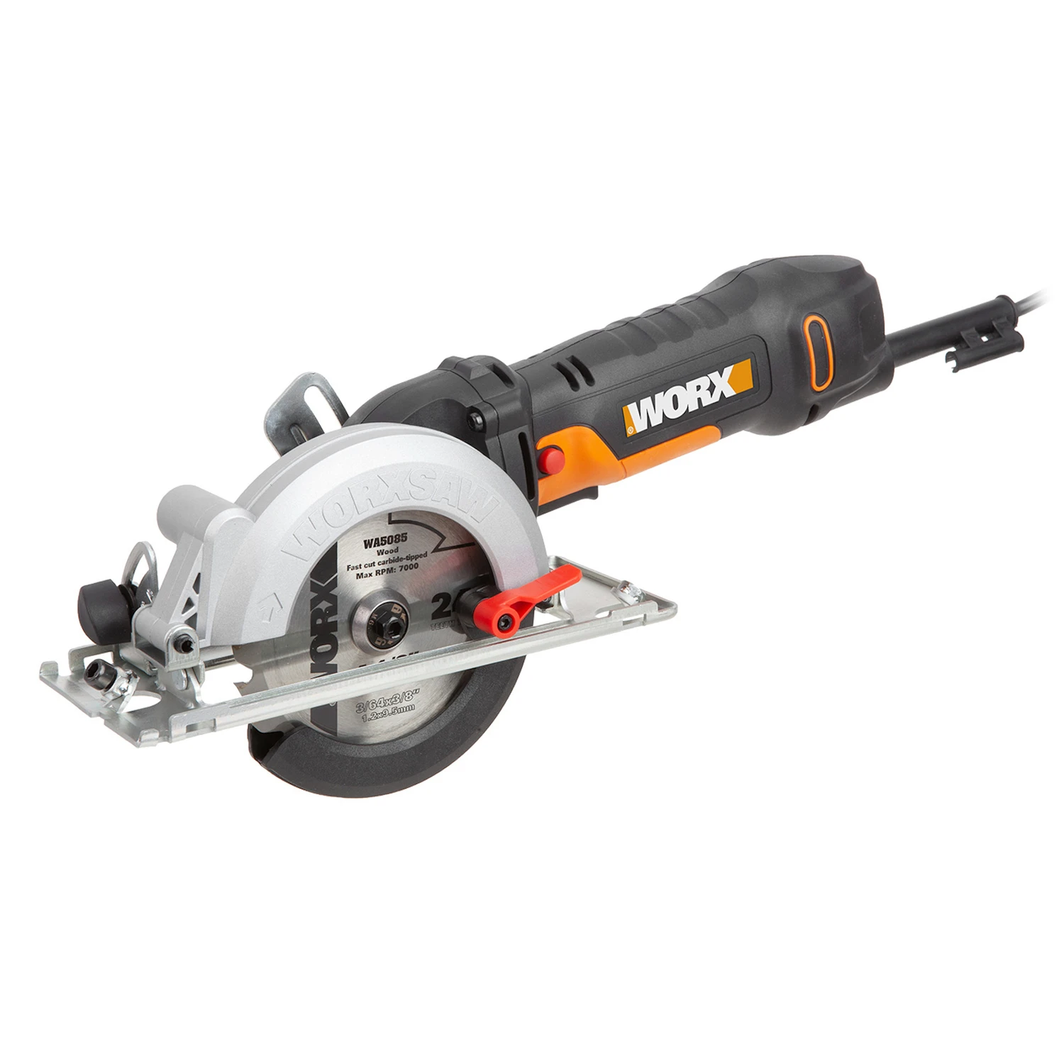 Wx439l 4.5 Amp 4-1/2 In. Corded Compact Circular Saw With Accessories