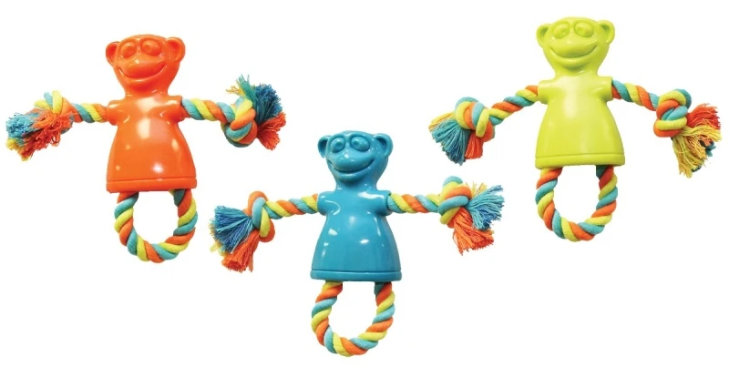 Small Toy Pet Monkey With Rope - Thermoplastic Rubber - Model Wb15501