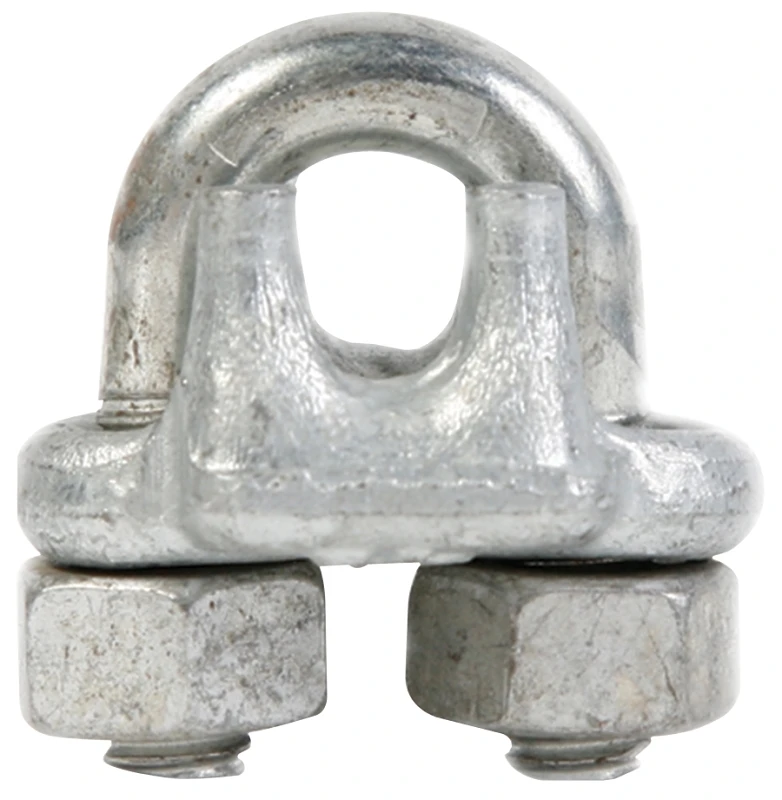 Electrogalvanized Stainless Steel Wire Rope Clip 3/8 In. Diameter