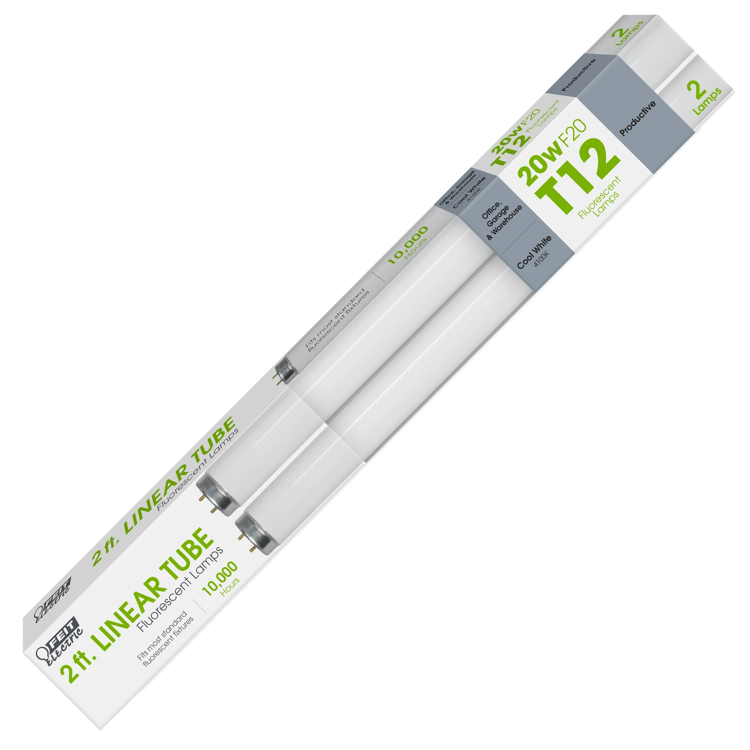 Feit Legacy Bulbs 20 W T12 1.5 in. D X 24 in. L Fluorescent Bulb Cool White Linear 4100 K 2 pk