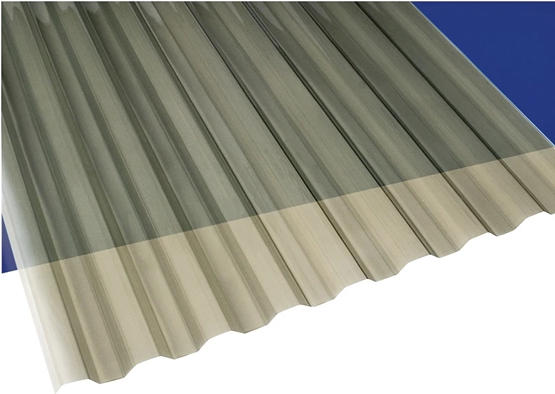 Suntuf 26 in. W X 8 ft. L Polycarbonate Roofing Panel Solar Gray