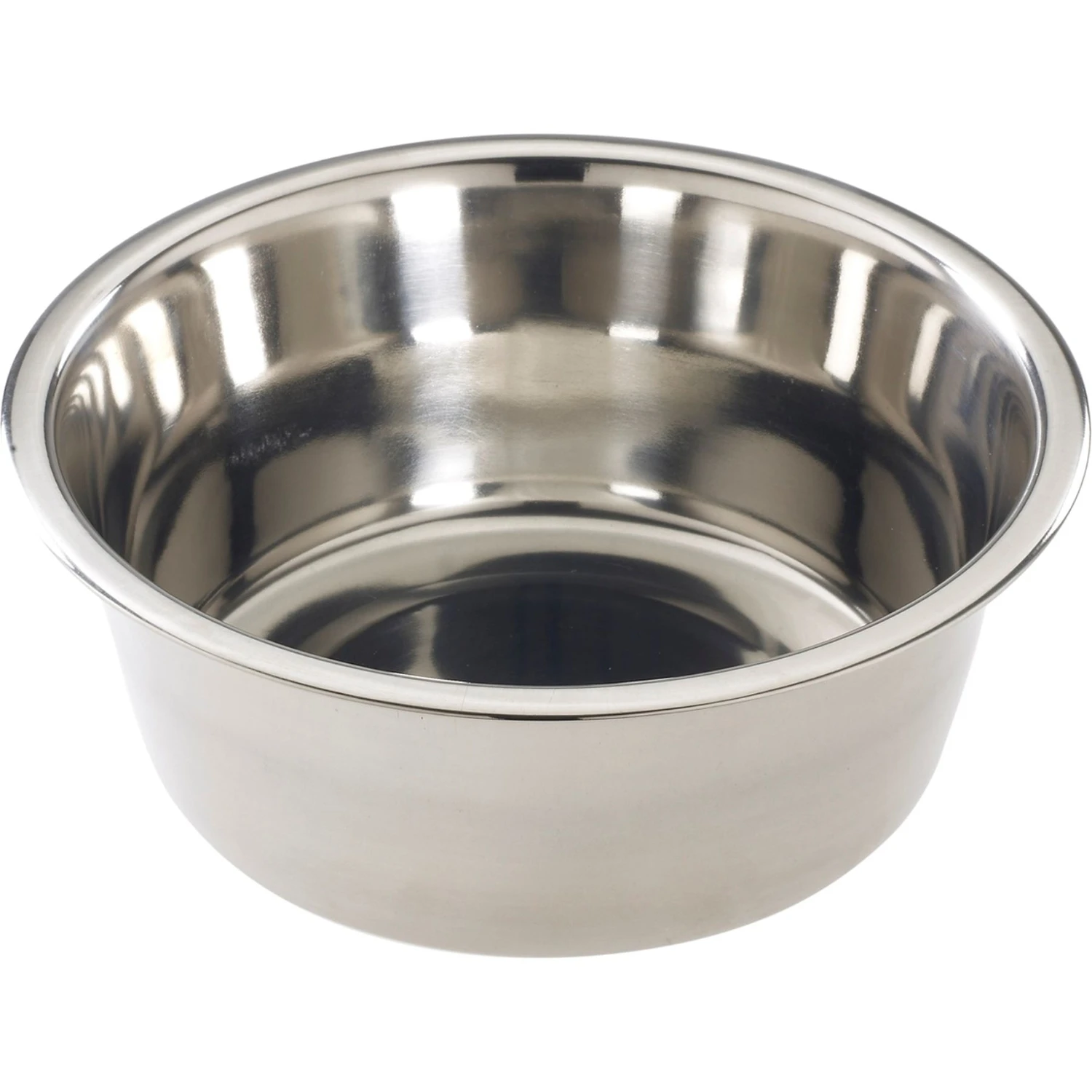 Stainless Steel Dog Dish with Mirror Finish, 3 Quart Capacity