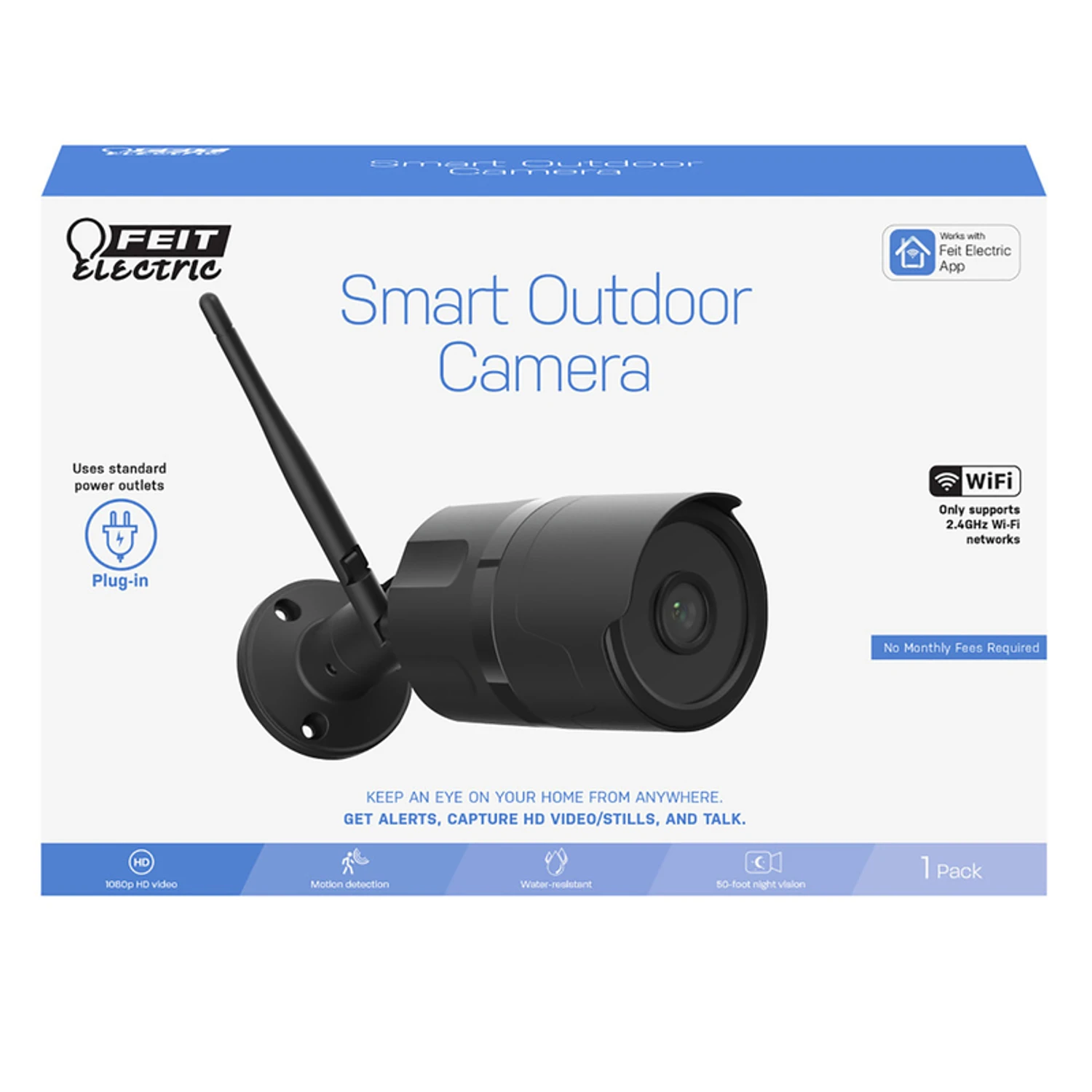 Feit Smart Home Plug-in Outdoor Smart-Enabled Security Camera