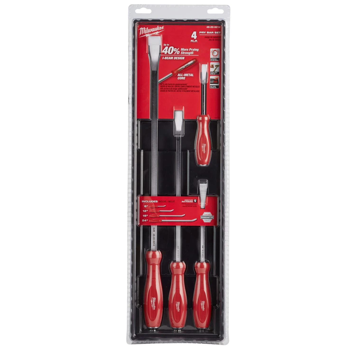 48-22-9214 I-beam Construction Pry Bar Set 4 Piece