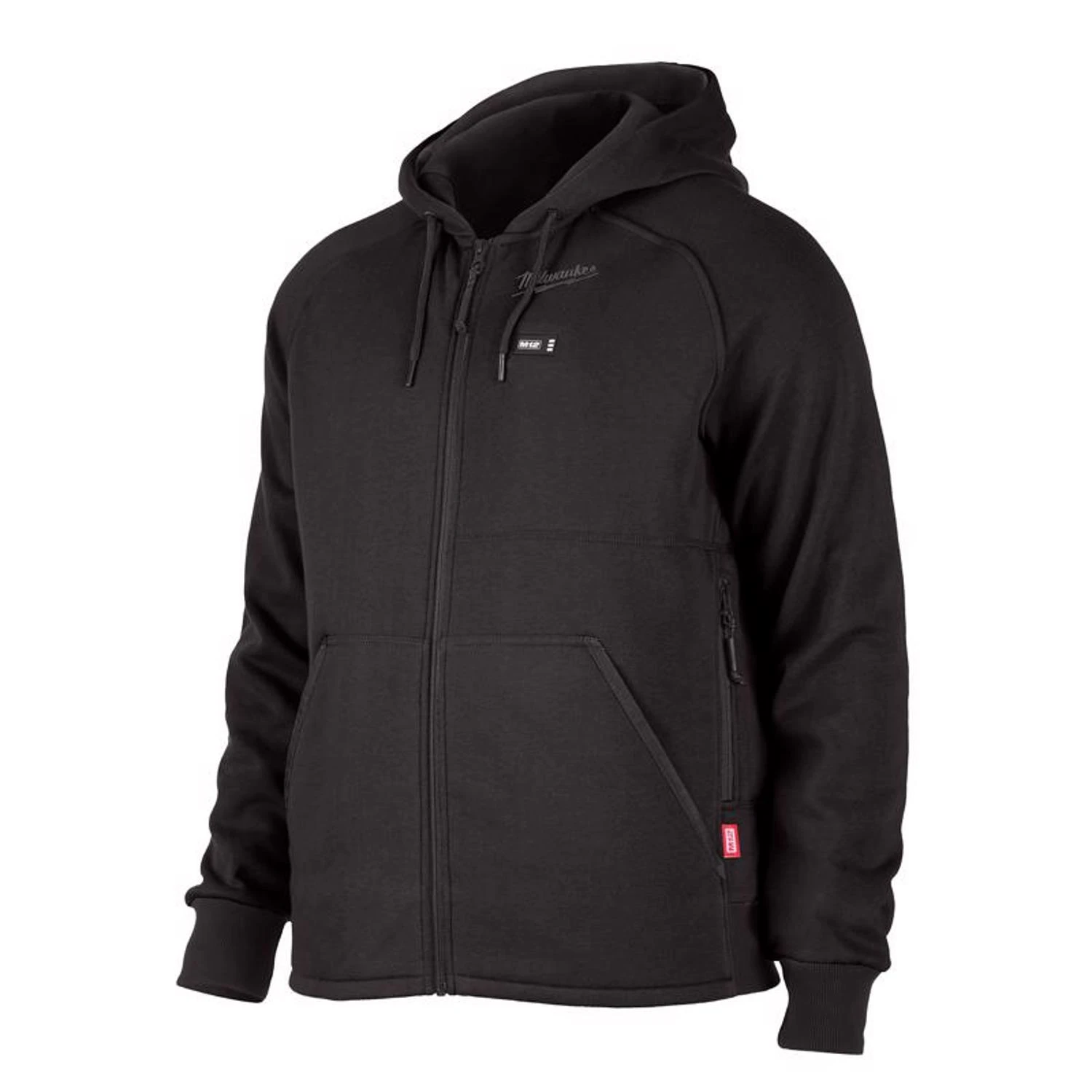 M12 Small Long Sleeve Men's Full-zip Heated Hoodie Kit Black