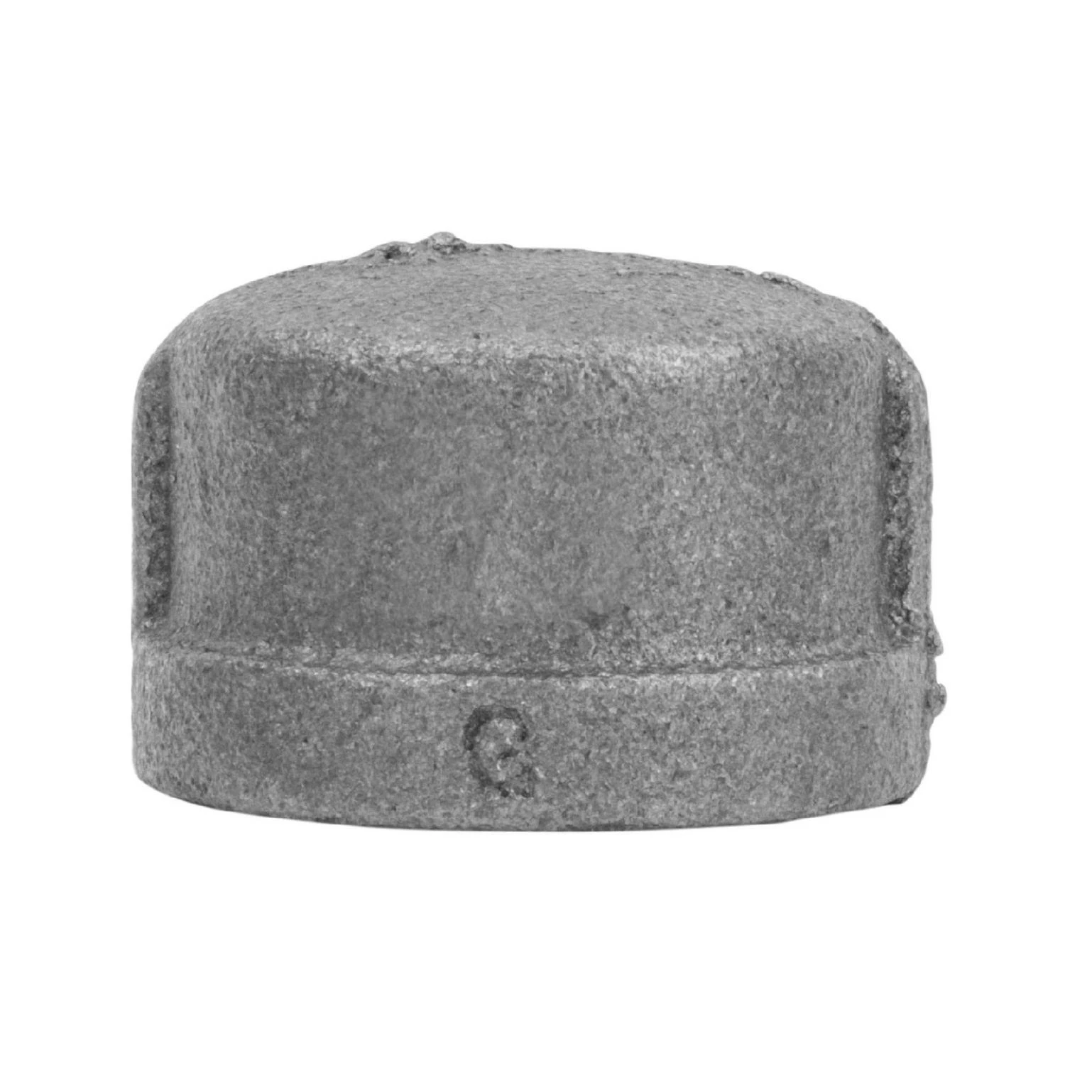 3/8 Inch Black Steel Pipe Cap for Threaded Pipe Protection