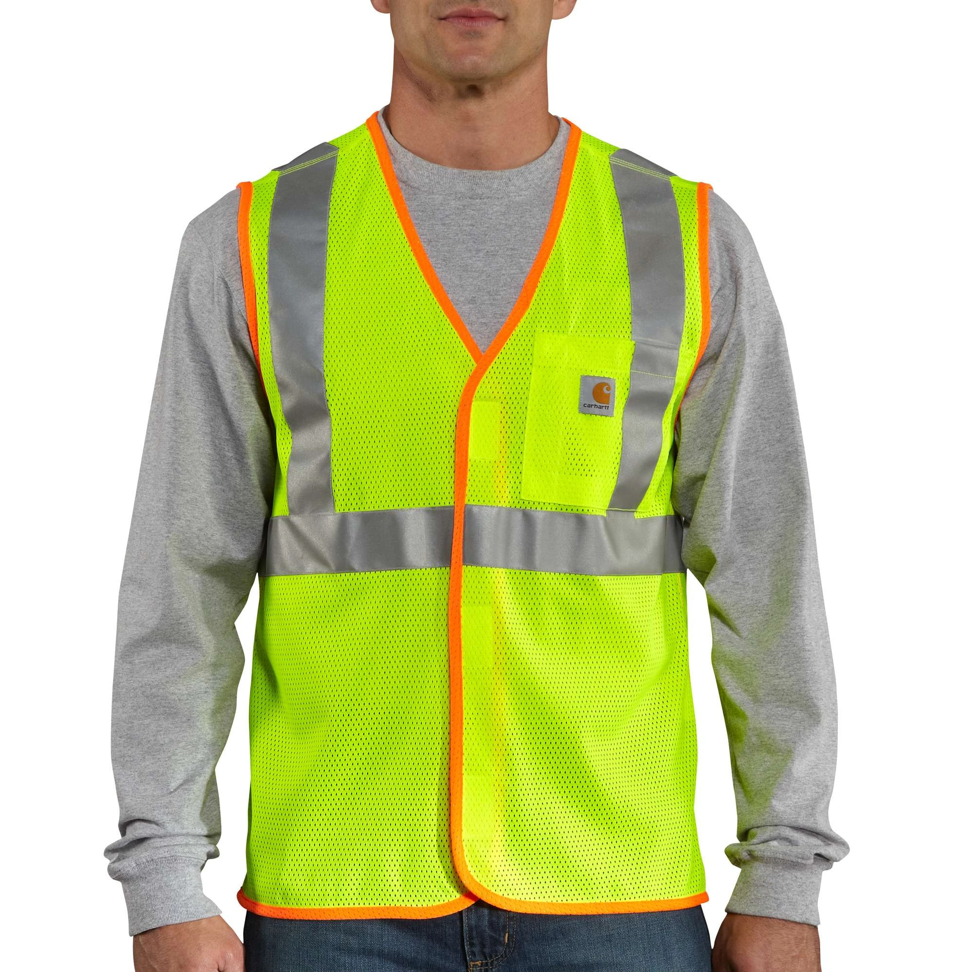 Men's High-visibility Class 2 Vest, Brite Lime, Extra Large