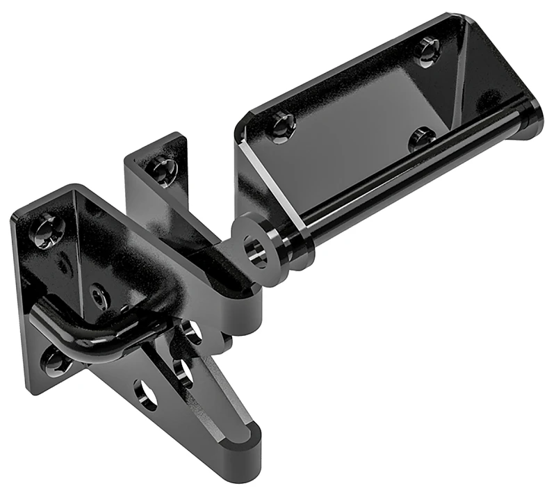 Heavy Duty Gate Latch, Black, 7.5 In.