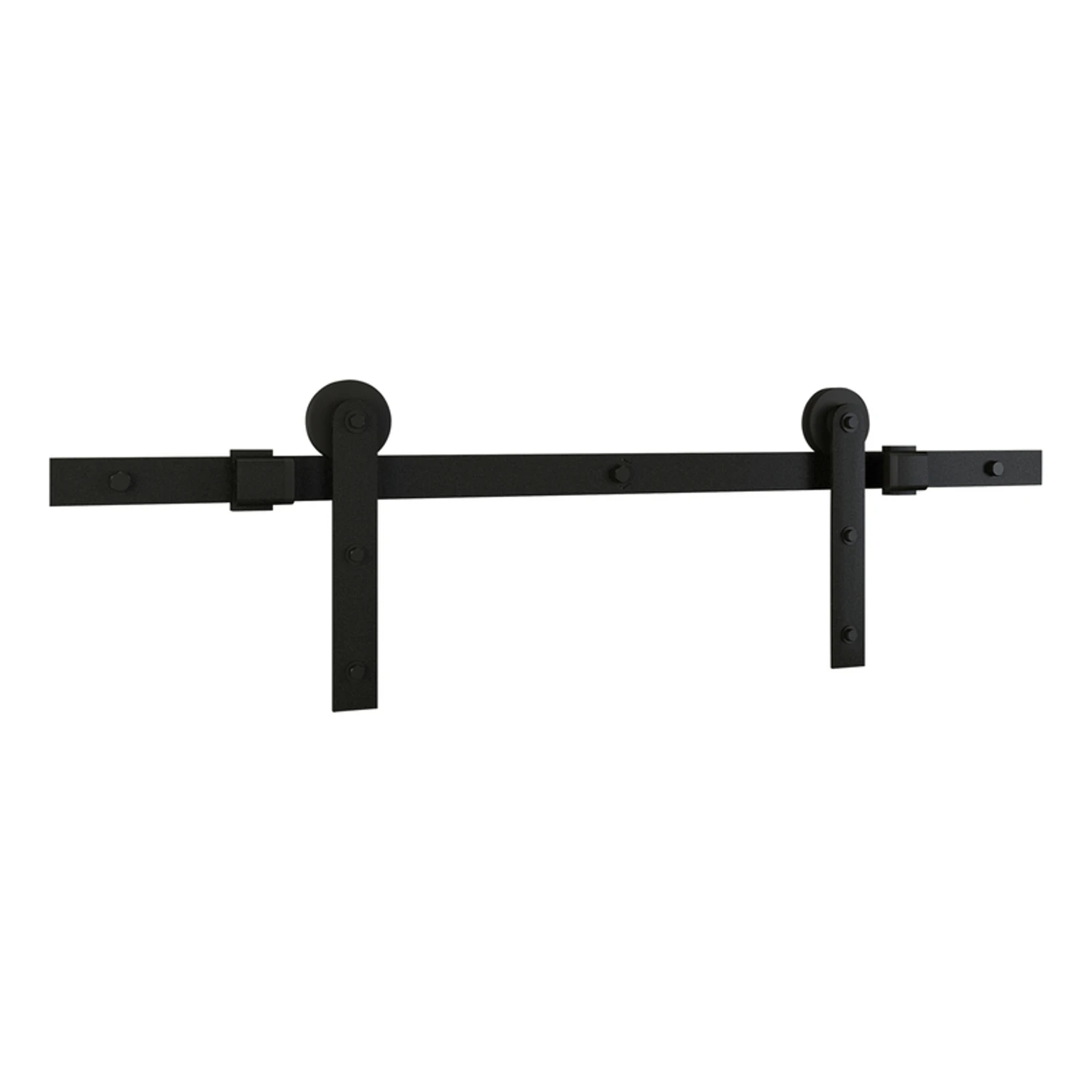 929 72 In. Matte Black Classic Interior Barn Door Kit - 2-piece