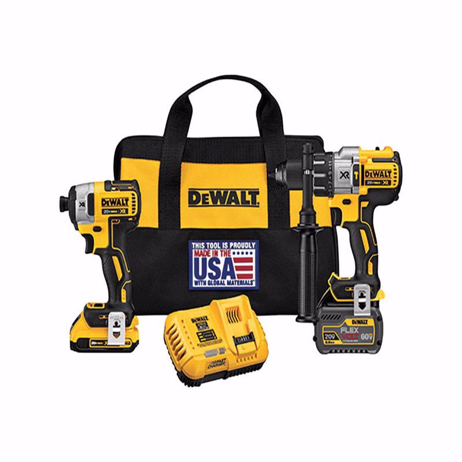 Flexvolt 20v Max Cordless Brushless Hammer Drill And Impact Driver Kit Dck299d1t1