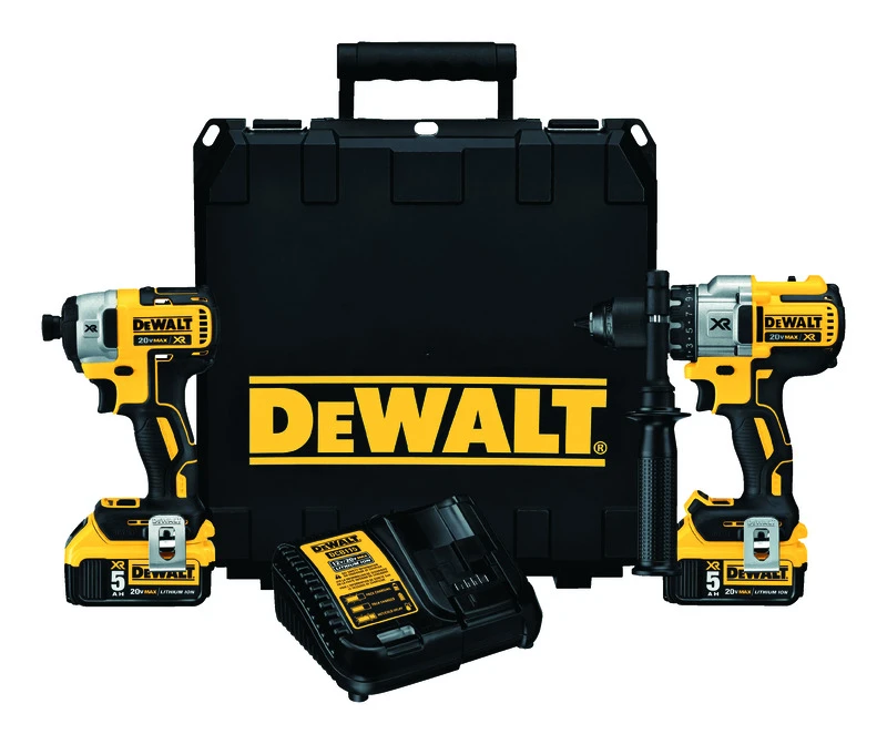 20v Max Xr 2-tool Brushless Hammer Drill & Impact Driver Combo Kit With 2 Batteries